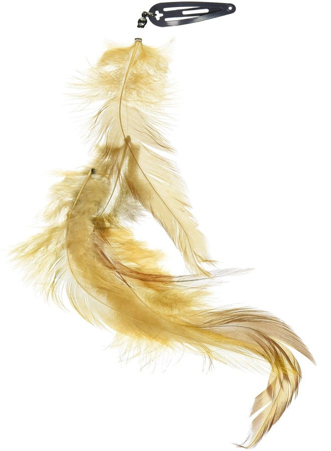 Mia Clip-n-Feathers Hair Feather, Giner Beige, 1 Ounce